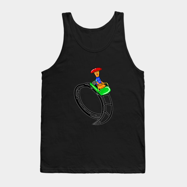 Rollercoaster Mushroom, Roger rollercoaster Tank Top by MayGreenAbgrall